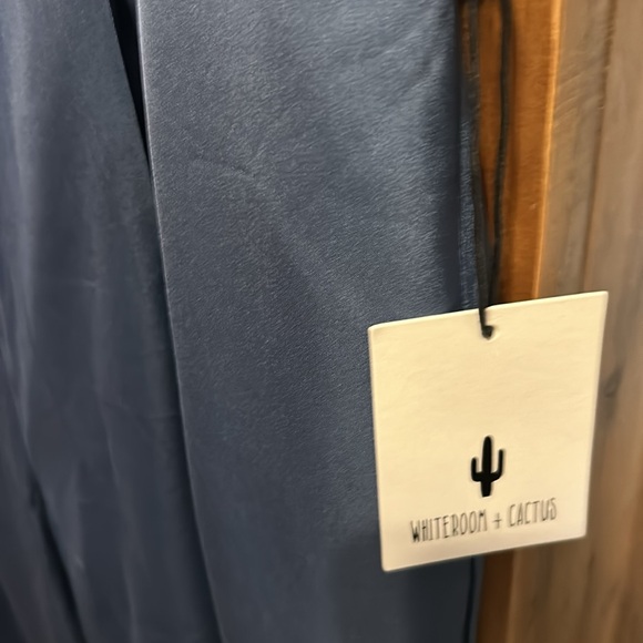 NWT White room & Cactus blue pant suit-crop jacket and wide leg pant - Picture 6 of 8